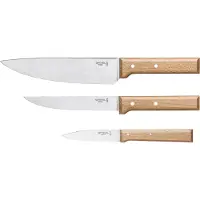Opinel Trio Parrallèle OP001838, 3-peças conjunto de facas