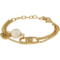 Liu Jo Bracciale Doppio Oro Perla Sintetica Lj2804 — Bracciale