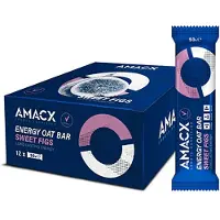 Amacx Caixa De Barras Energéticas De Figos Doce Aveia 50g 12 Unidades