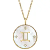 Fossil Collana Placcata Oro Gemelli Scritto Nelle Stelle Jf04840710 — Collana