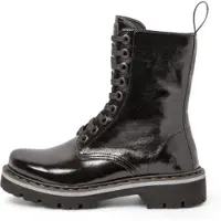 Art para mulher. 111671101003_001 Botins em pele 1167 preto (43), Couro, Plano, Cordão, Zíper, Casual