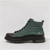 Art unisex. 1189511UN003_001 Botins de couro verde-escuro (44), Plano, 1 a 3cm, Cordão, Casual