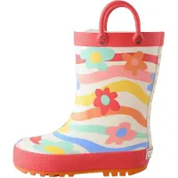 Next Bota de borracha turquesa / amarelo / laranja / branco casca de ovo