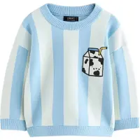 Next Pullover azul claro / preto / offwhite