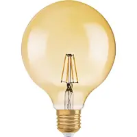 Osram Lâmpada de vidro LED E27 2.5W 2,400K filamento dourado