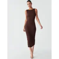 BWLDR Vestido 'Suny' castanho