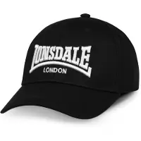 Lonsdale Boné 'Flixton' preto / branco