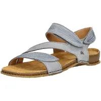 El naturalista para mulher. 258101250005_0B0 Sandálias de couro N5810 Panglao azul acinzentado (38), Plano, Velcro, Casual