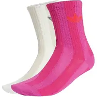 Adidas Meias Striped Crew Socks 2 Pairs mulheres - Branco - S