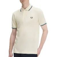 Fred perry Camisa 'Polo beige/azul-negro twin tipped shirt' bege