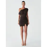 BWLDR Vestido 'RHODIA' castanho