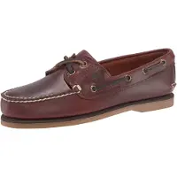 Timberland para homem. TB0250772141 Náuticos de pele Clássicos castanho (40 W), Couro, Marrom, Plano, Nenhum, Casual