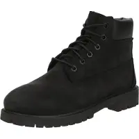 Timberland unisex para criança. TB1127070011 Botas 6 Inch Premium pretas (35), Couro, Preto, Plano, Cordão, Casual, moda infantil