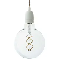 Creative Cables Candeeiro Suspenso Com Lâmpada Braided Textile Tc43 1.2 M