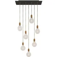 Creative Cables Luminária Pendente Rose-one Xxl 7 Falls With Light Bulb
