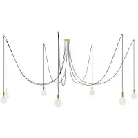 Creative Cables Luminária Pendente Spider 7 Falls With Light Bulb