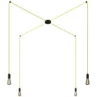 Creative Cables Luminária Pendente Spider 4 Falls With Light Bulb