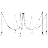 Creative Cables Luminária Pendente Spider 7 Falls With Light Bulb