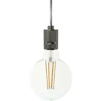 Creative Cables Luminária Pendente Textile Knurled Aluminum 1.2 M