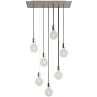 Creative Cables Luminária Pendente Rectangular Rose-one Xxl 7 Falls With Bulbs