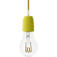 Creative Cables Candeeiro Suspenso Com Lâmpada Textile And Porcelain 1.2 M
