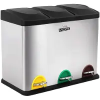 Wellhome Caixote Do Lixo Para Reciclagem 45l 3 Unidades