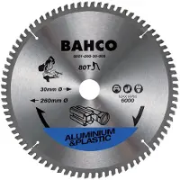 Bahco Lâmina De Serra Circular De Alumínio Com 80 Dentes Para Serras De Esquadria Em E Plástico 260 Mmx30 Mm