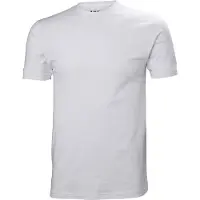 Helly Hansen para homem. 34551 T-shirt Crew 2.0 branca (XL), Branco, Casual, Algodão, Manga curta