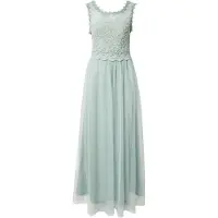 Vila Vestido de festa verde pastel