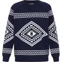 IZIA Pullover navy / branco
