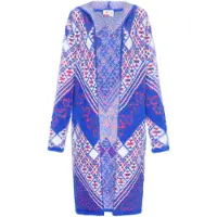IZIA Casaco de malha azul / vermelho / offwhite