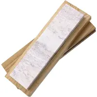 Lansky Soft Arkansas 8x2 LBS8SW pedra de afiar natural com caixa de madeira, 20 cm