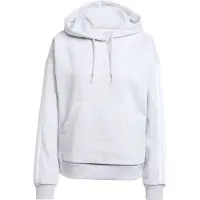 Adidas Sweatshirt de desporto 'ESSENTIALS 3-STRIPES FLEECE' cinzento claro / branco