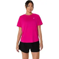 Asics para mulher. 2012D170 Camiseta Core SS rosa (M), Casual, Esportivo, Manga curta, Polister Reciclado