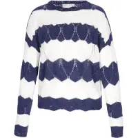 Usha Pullover navy / branco