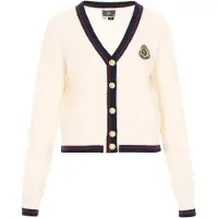 Dreimaster Maritim Casaco de malha preto / offwhite