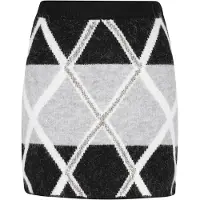 IZIA Saia cinzento / preto / branco