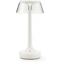 Flos Candeeiro de mesa LED recarregável Bon jour sem ficha, branco