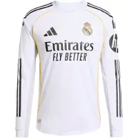 Adidas Camisola Principal Oficial de Manga Comprida 25/26 do Real Madrid