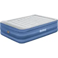 Bestway Cama De Ar Dupla Tritech Queen Built-in Ac Pump