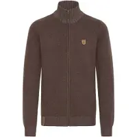 INDICODE JEANS Casaco de malha 'Andy' castanho / castanho claro