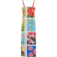 Desigual , Vestido longo postais Tyler McGillivary, PoliÉSter, L