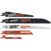 Bahco Conjunto De Lâminas De Sabre Para Gesso. Madeira E Metais 10 Unidades