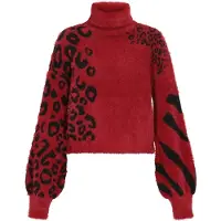MyMo ROCKS Pullover borgonha / preto