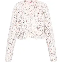 Mymo Casaco de malha azul / vermelho / offwhite