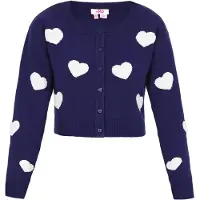 Mymo Casaco de malha navy / branco