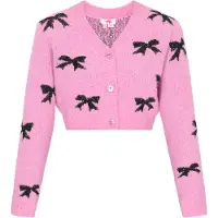Mymo Casaco de malha rosa / preto