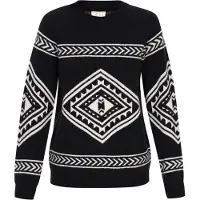 IZIA Pullover preto / branco