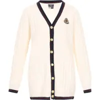 Dreimaster Maritim Casaco de malha preto / offwhite