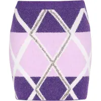 IZIA Saia roxo / roxo pastel / branco